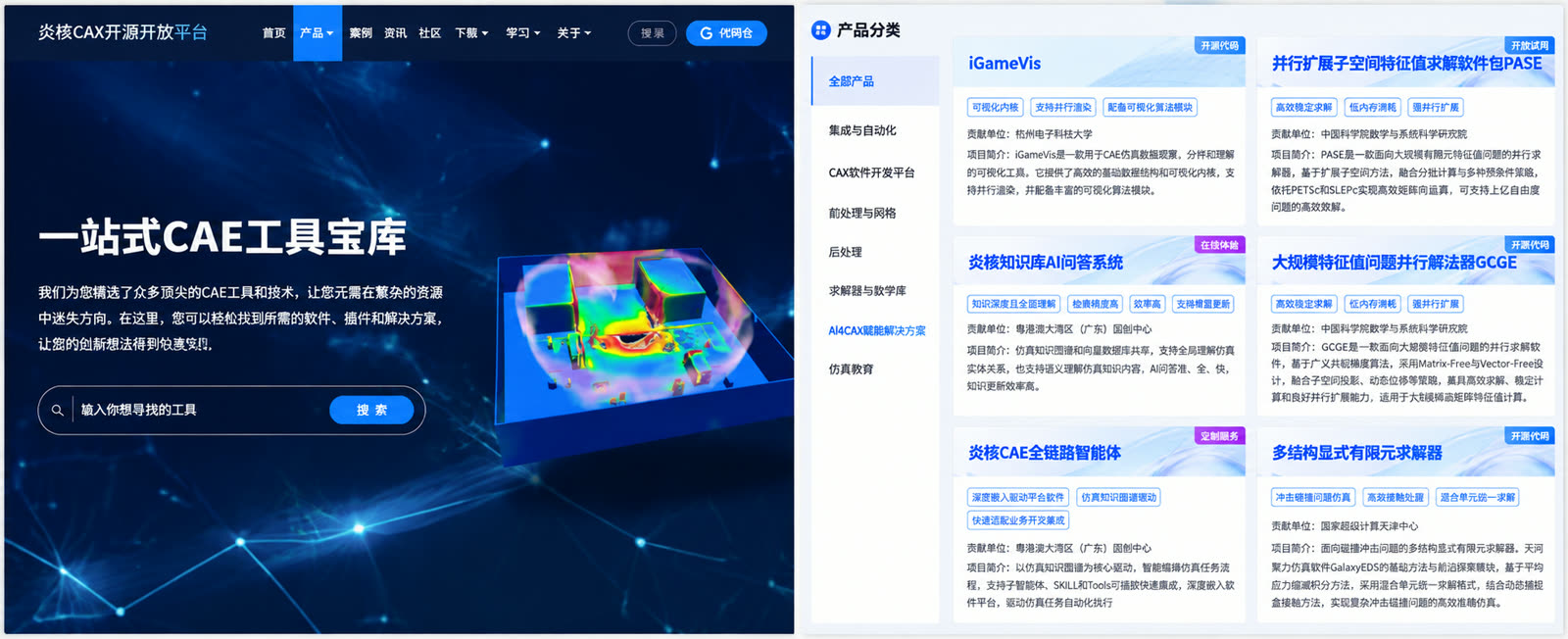 炎核大湾区智算平台 · 产品总览与上架维护界面