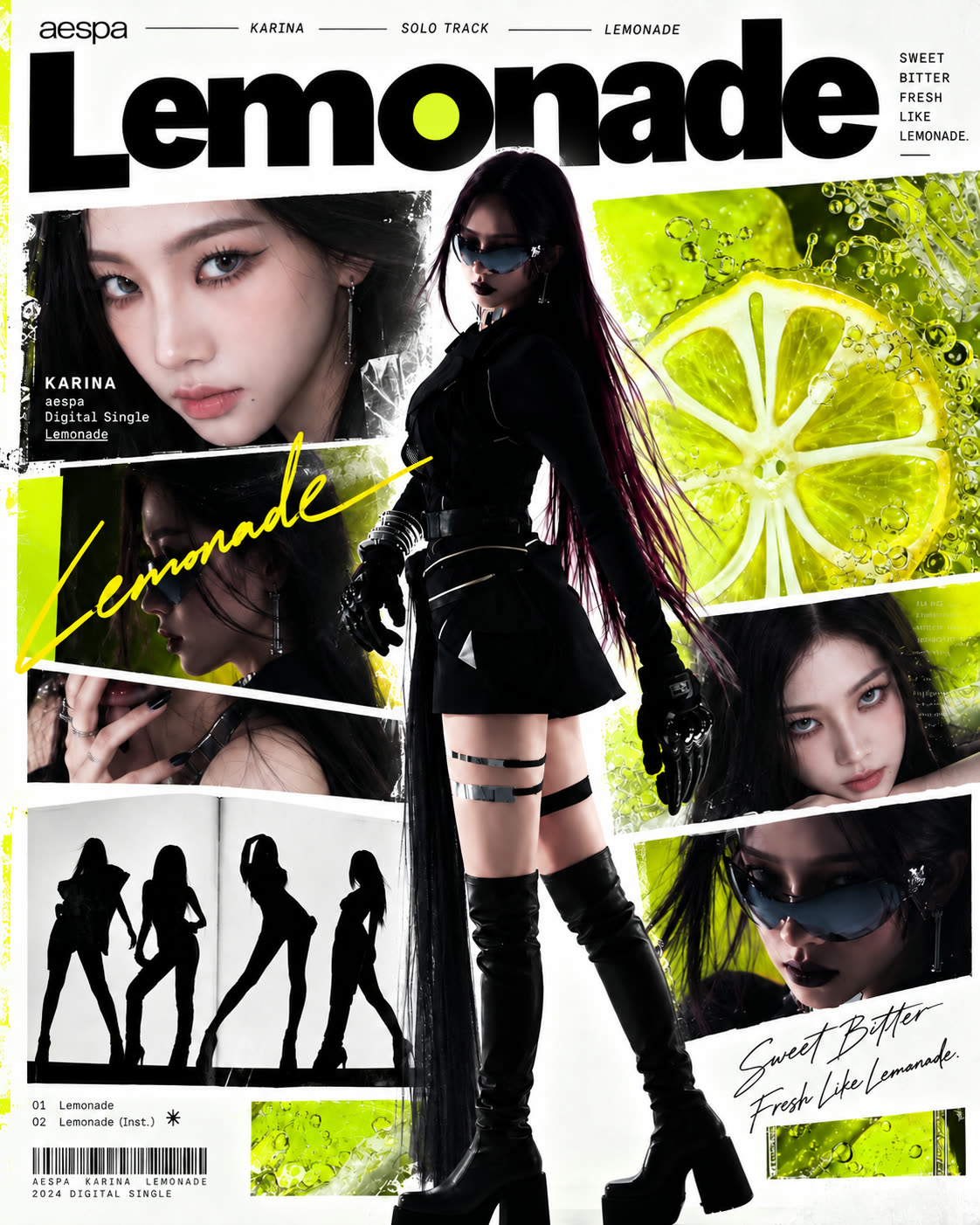 LEMONADE 时尚饮品杂志海报